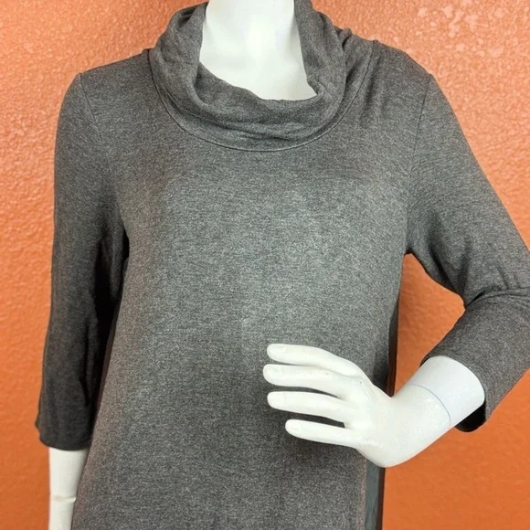 Weekday Anthropologie Saturday Sunday Grey Cowl Neck Dress Size Large. E97 - Picture 2 of 15